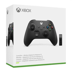 Manette Sans Fil Xbox Série X/S avec Adaptateur Xbox One sans-fil pour Windows 10 - Noir · Smarty Paris
